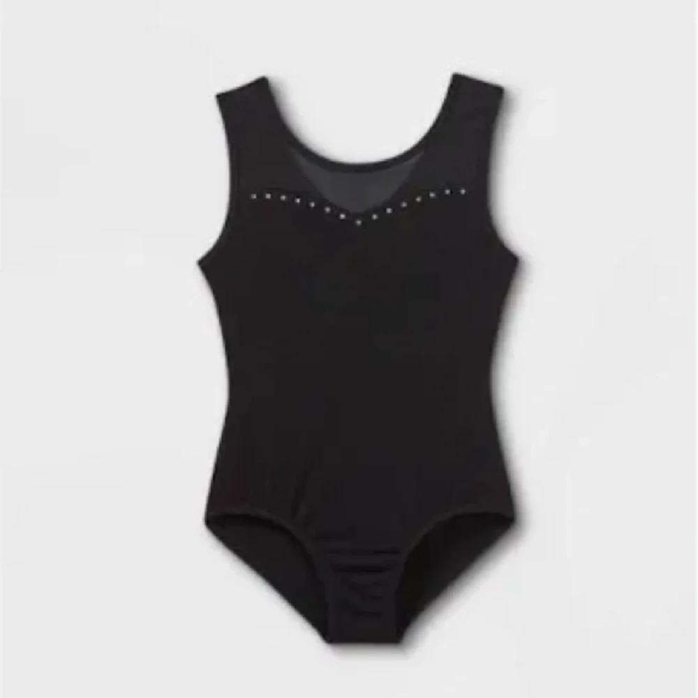 007 NWT Cat & Jack Dance Gymnastics Open Keyhole Back Leotard - Size: XS (4/5)
